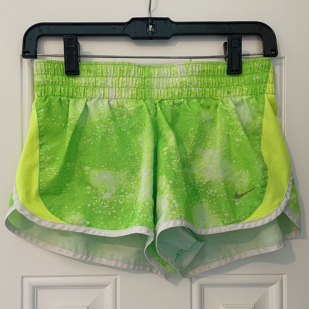 Neon Green Dri-Fit Nike Running Shorts